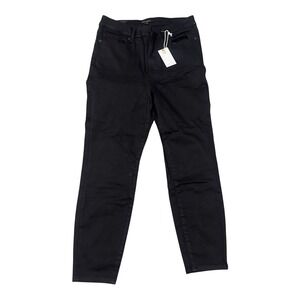 Good American Good Legs Crop Skinny Jeans Black High Rise Size 15 GLC47SBT NEW